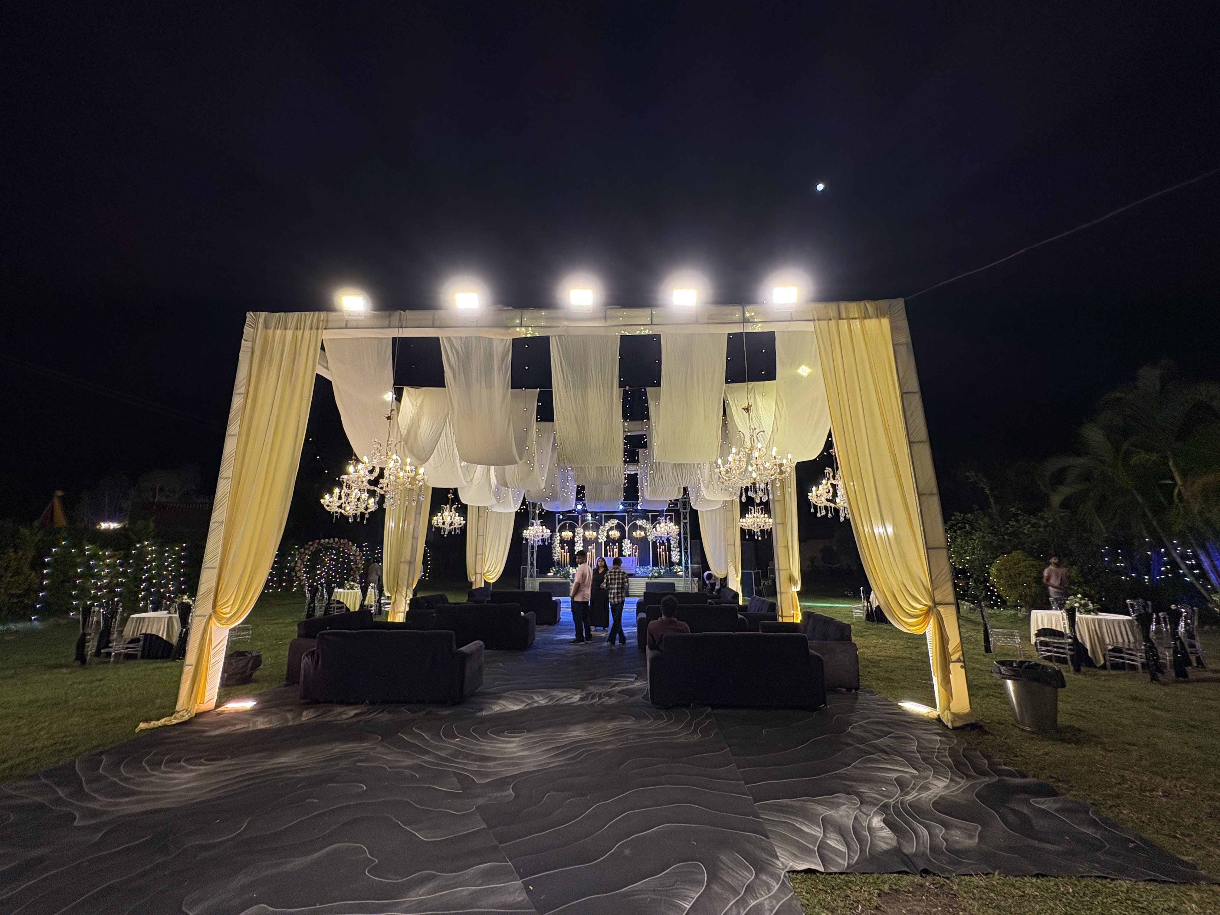 Sangeet wedding photo at Corbett Wild Resort